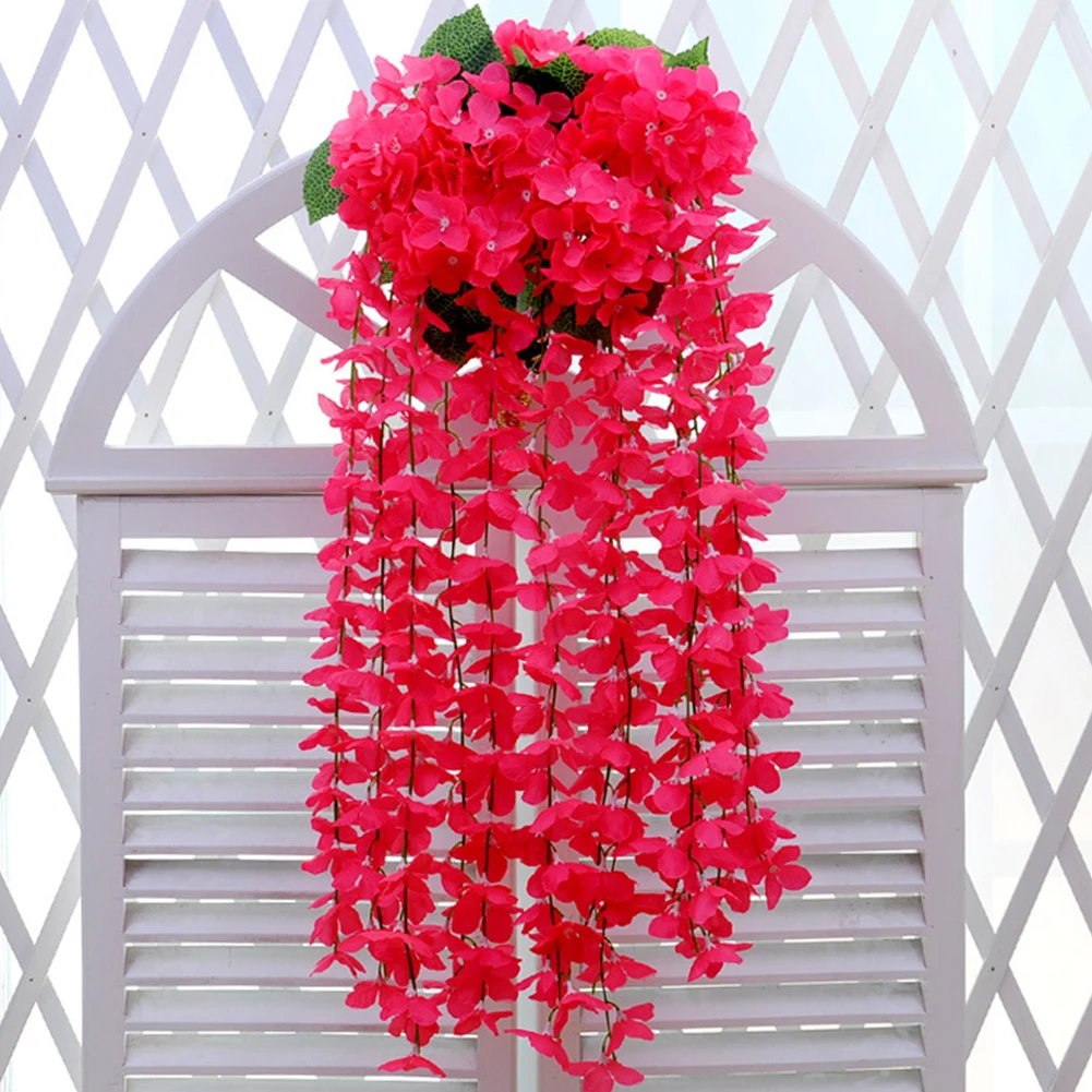 3 компл. искусственные растения красная Гортензия для DIY ремесла подставки фотографий дома украшения стены Флорес Artificiais Para Decoracao