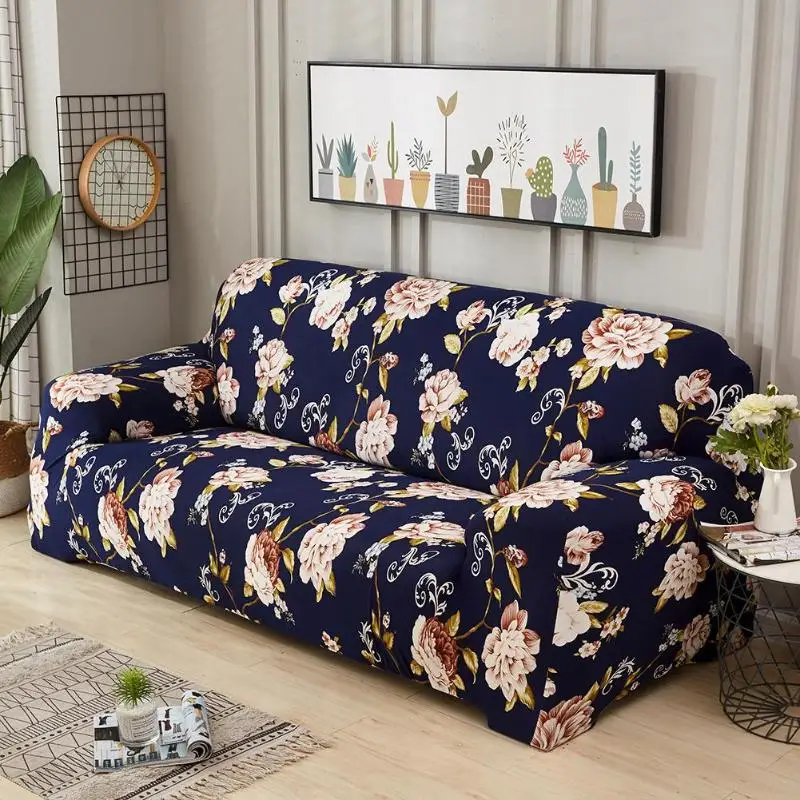 

Classic Flower Printed Sofa Cover All-inclusive Slip-resistant Sofa Tight Wrap Elastic Sofa Towel Single/Two/Three/Four-seater
