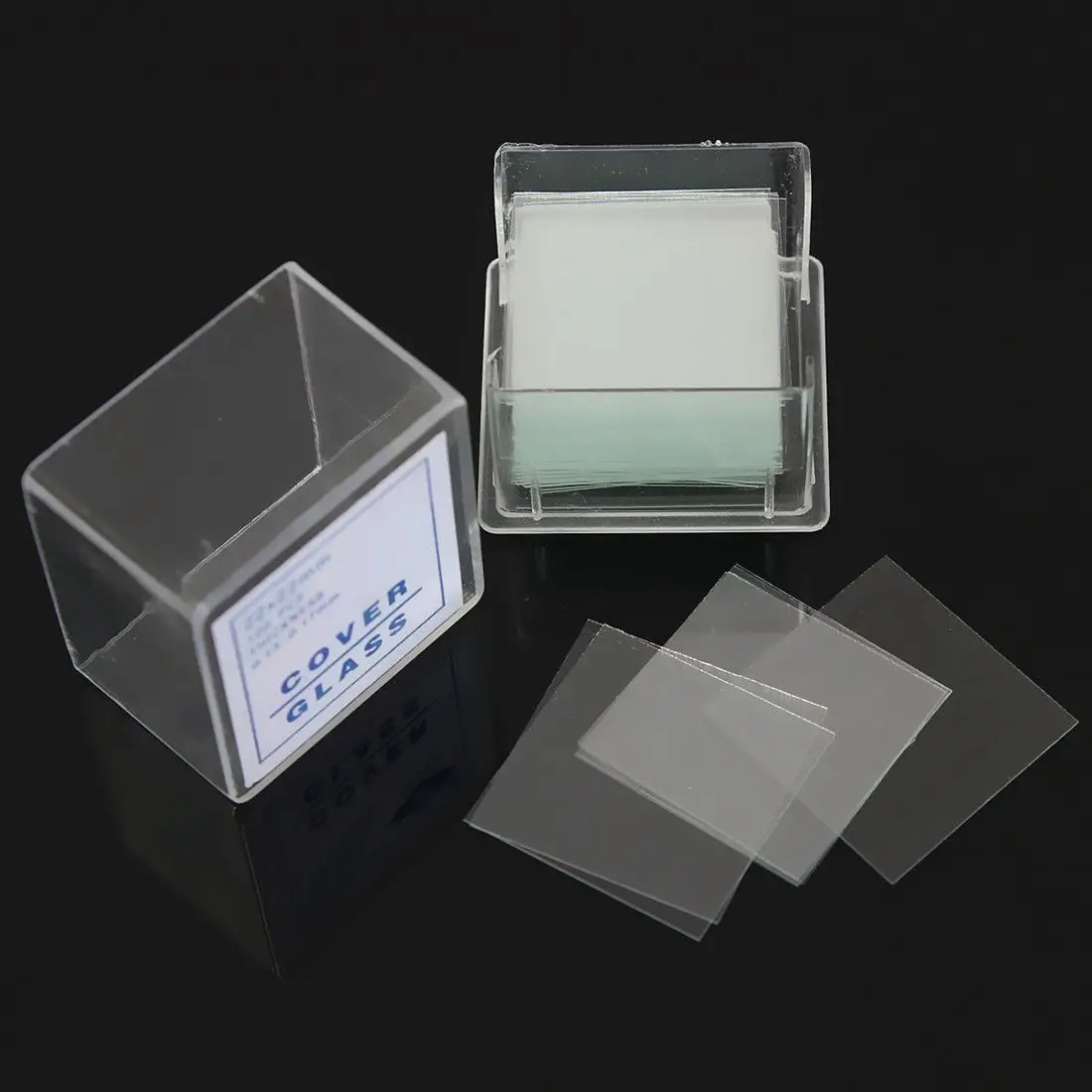 

HHO-100pcs Transparent Slides Coverslips Coverslides 22x22mm For Microscope