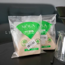 V60 01 02 японский ручной фильтр для кофе бумага MOLA утолщенная 100 штук конопляного конуса бытовой капельный фильтр