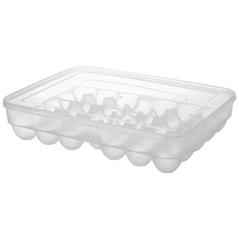 

Egg Storage Box 34 Grids Large Capacity Hard Plastic Egg Case Organizer Refrigerator Holder Box Container Egg Racks And Shelf