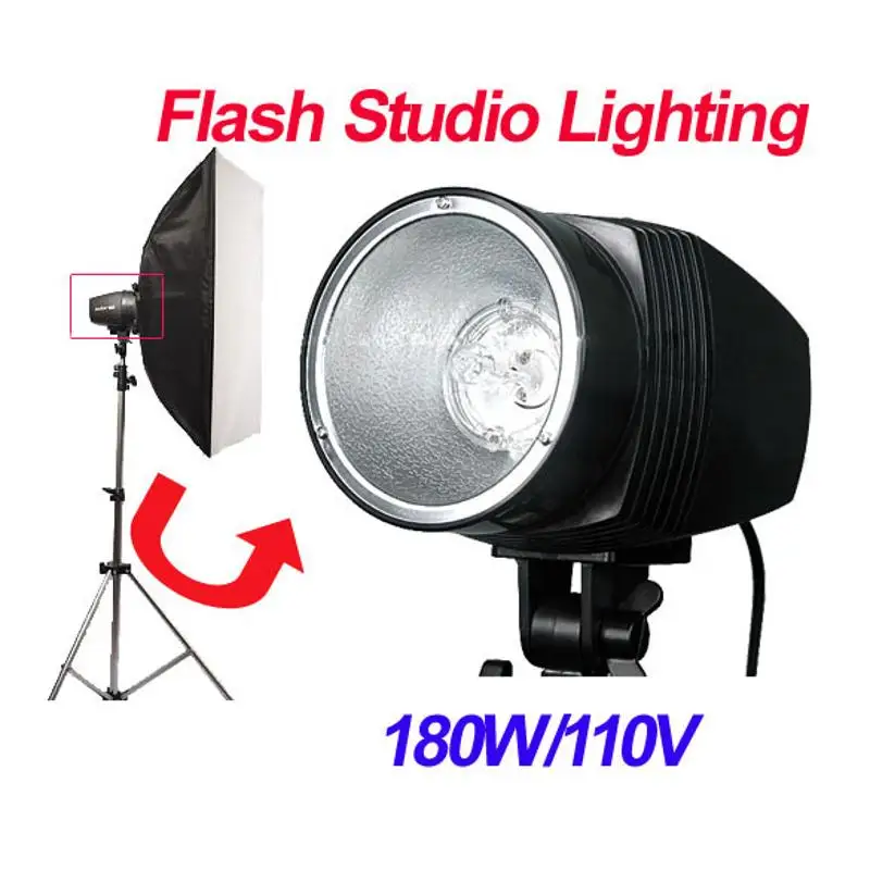 

Monolight Strobe Flash Studio Photo Photography Lighting Light Lamp 180W 110V Variable power Flash Light