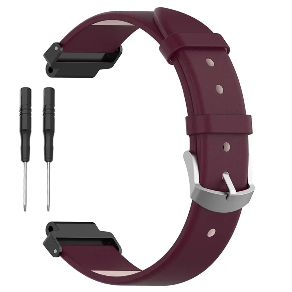 Сменный ремешок из натуральной кожи для наручных часов Garmin Forerunner 230 235 220 620 630 735