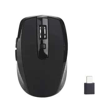 

Type-C 2.4Ghz Wireless Mouse Available With Usb C Receiver For Macbook Pro And Chromebook Black