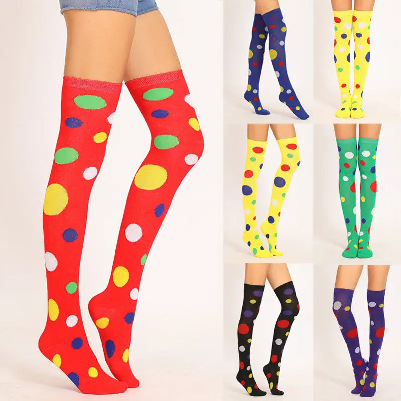 Buy Women Comfort Stockings Girls Polka Dot Long Knee 