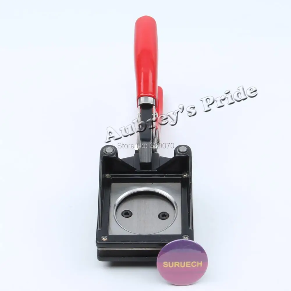 NEW Hand Held Manual Round for 1" 25mm Button (Actual Cutting Size 35MM) Paper Graphic Punch Die Cutter for Pro Button Maker