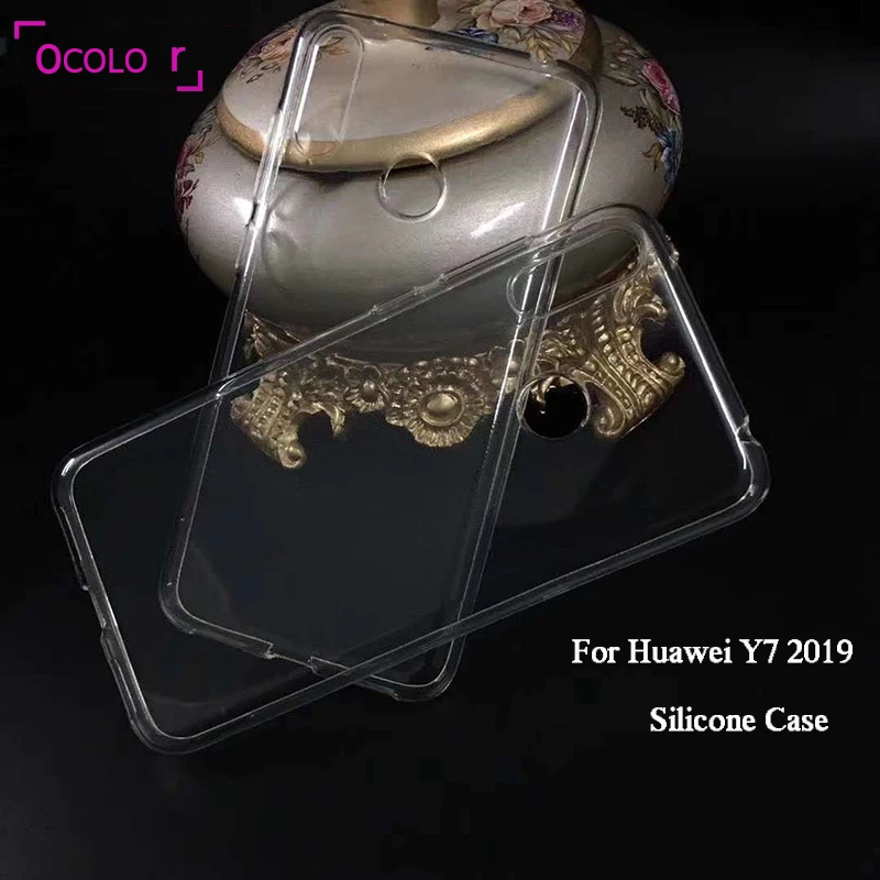 Ocolor для Huawei Y7 2019 силиконовый чехол Мягкая задняя крышка защитный из ТПУ