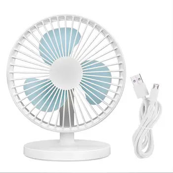 

i USB Portable Desktop Rechargeable Office Desk Students Mute Fan Three Blade Cooling Fan Original