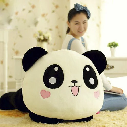 

1Pcs 45cm Giant Panda Pillow Cute Plush Toys Stuffed Animal Toy Plush Panda Bear Pillow Doll Best Gifts for Kids and Girls