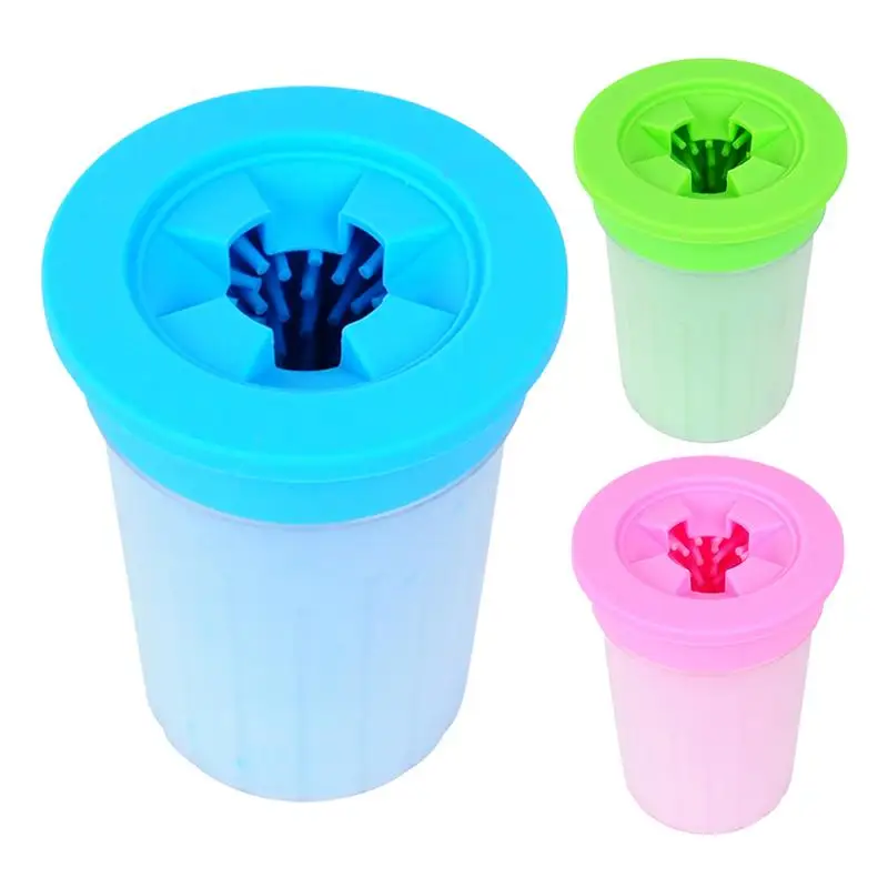 

Hot Sale Pet Cats Dogs Foot Clean Wash Cup For Dogs Cats Cleaning Tool Soft Plastic Washing Brush Paw Washer Pet Accessories
