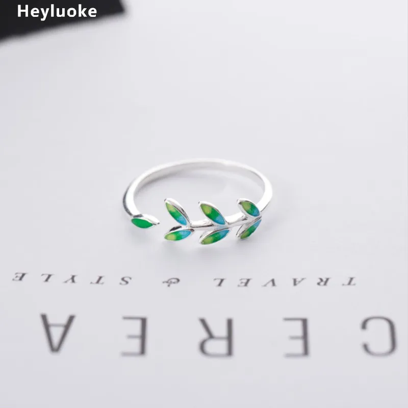Женское кольцо на палец с листьями Anel Masculino Anillos аутентичное тибетское серебро