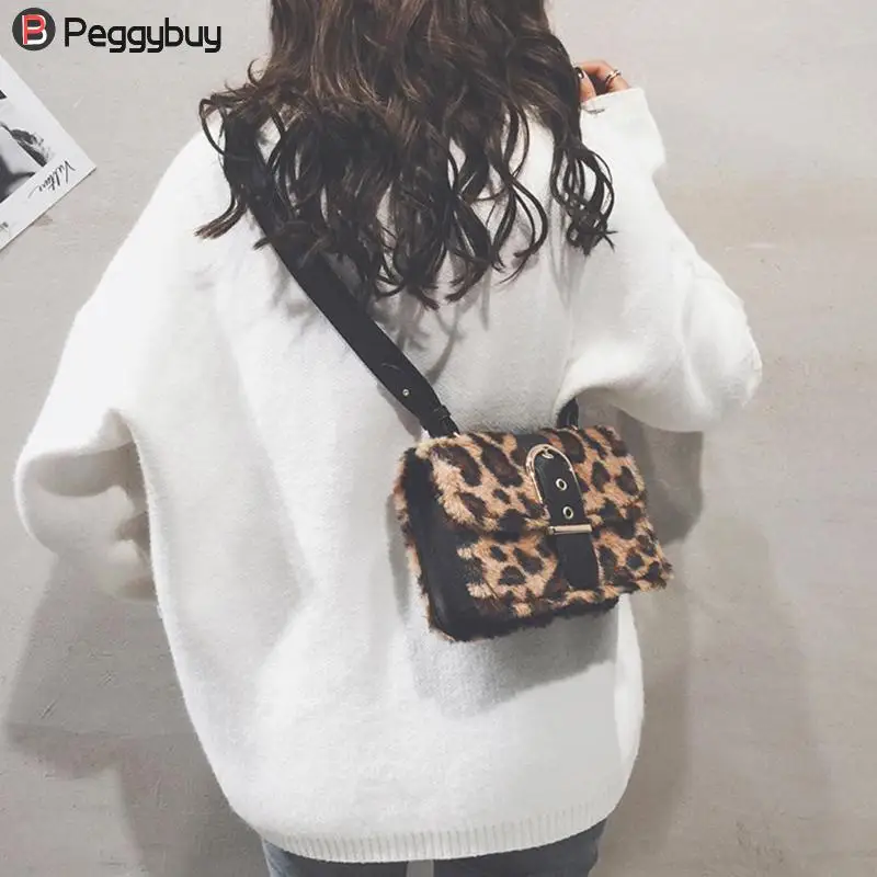 Women Luxury Leopard Print Messenger Bags Purse Shoulder Phone