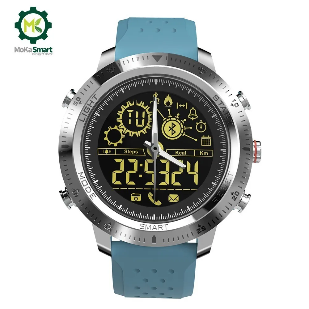 MOKA Pointer Men Smart Watch Sport Bluetooth Waterproof Digital Clock Call Reminder Smartwatch Wearable Devices For ios Android