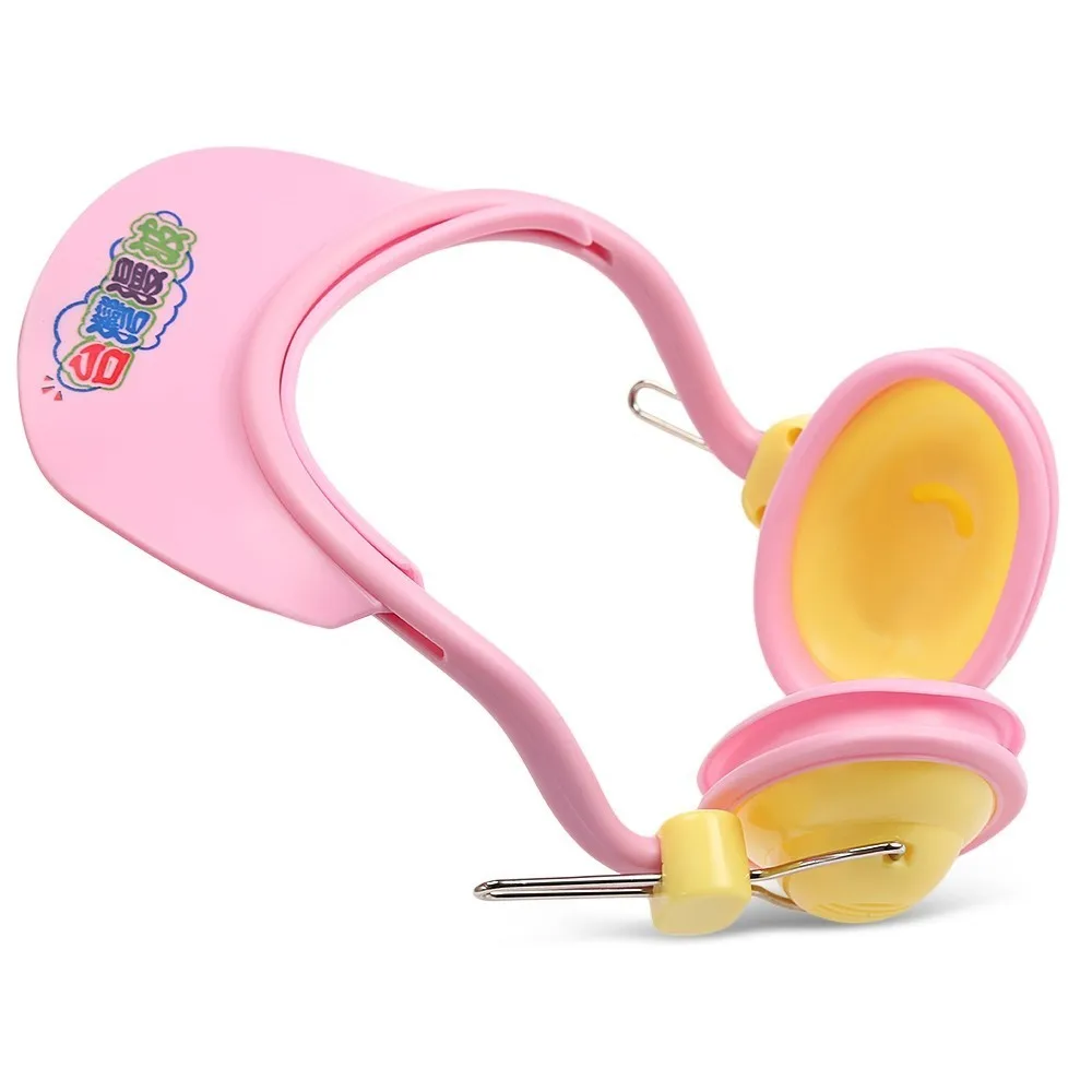 Baby Shower Hat with Earmuffs Adjustable Toddler Kids Showers Head Bathing Shampoo Cap Wash Hair Bath For Kids Child Girl Caps