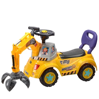 

Large Electric Baby Car with Lights Music Baby Walker Drivers Engineering Car for Kids Ride on Toys Children Gift