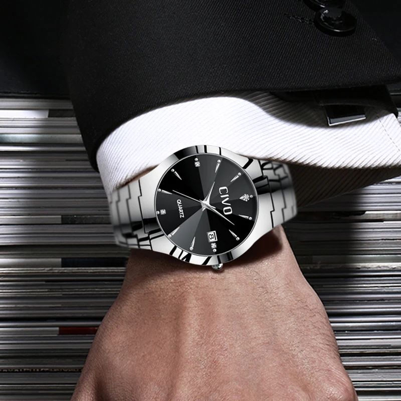 

CIVO Luxury Men'S Watch 30m Waterproof Date Clock Male Sports Watches Men Quartz Casual Wrist Watch Relogio Masculino