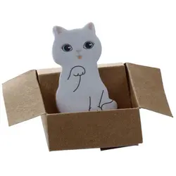 Забавный кот домашняя наклейка Post It Закладка Mark Tab самоклеящаяся бумага для заметок (Размер: 4 см на 2,5 см)