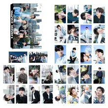 Kpop 5th Aniversario de papel Lomo tarjetas Jimin V Suga colectiva Photocard cartel papel hecho a sí mismo foto tarjeta unids/set