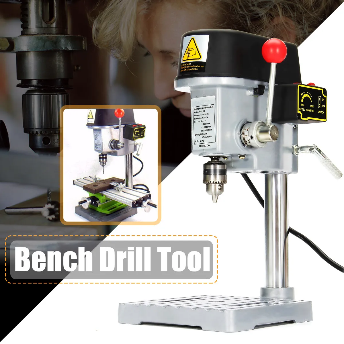 Mini Bohrmaschine 240W für Bank Bohrmaschine Variable Geschwindigkeit Bohren Chuck 0,6-6,5mm Für DIY Holz metall Elektrische Werkzeuge Mini Bohrmaschine 240W für Bank Bohrmaschine Variable Geschwindigkeit Bohren Chuck 0,6-6,5mm Für DIY Holz metall Elektrische Werkzeuge
