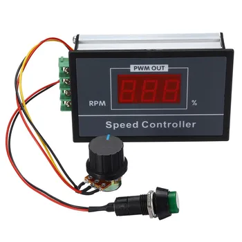 

Portable 30A DC motor Speed PWM Controller Adjustable Motor Controller with Digital Display DC6V-60V 0A-30A