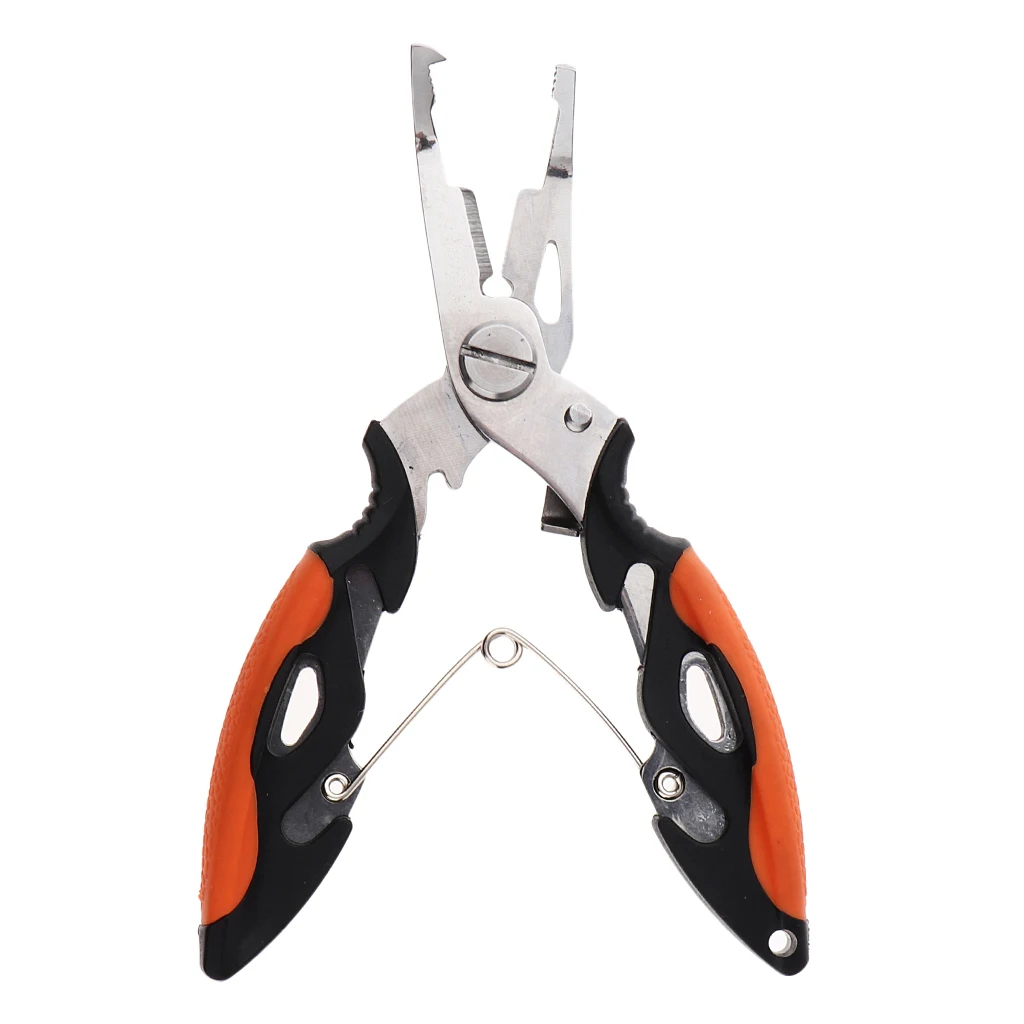 

4-in-1 Multi-function Fishing Tool Hook Remover Split Ring Opener Fishing Line Learder Cutters Pliers