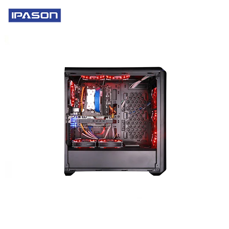  6-Core Gaming PC IPASON A5+AMD Ryzen5 2600 DDR4 8G 2666 RAM 120G SSD Dedicated Card RX580 8G PUBG G
