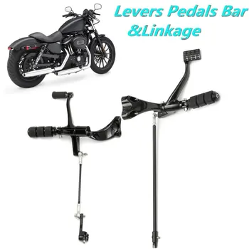 

Motorcycle Gloss Black Forward Controls Skull Pegs Levers Linkages Complete Kit For Sportster 2014 2015 2016 2017 XL883 1200