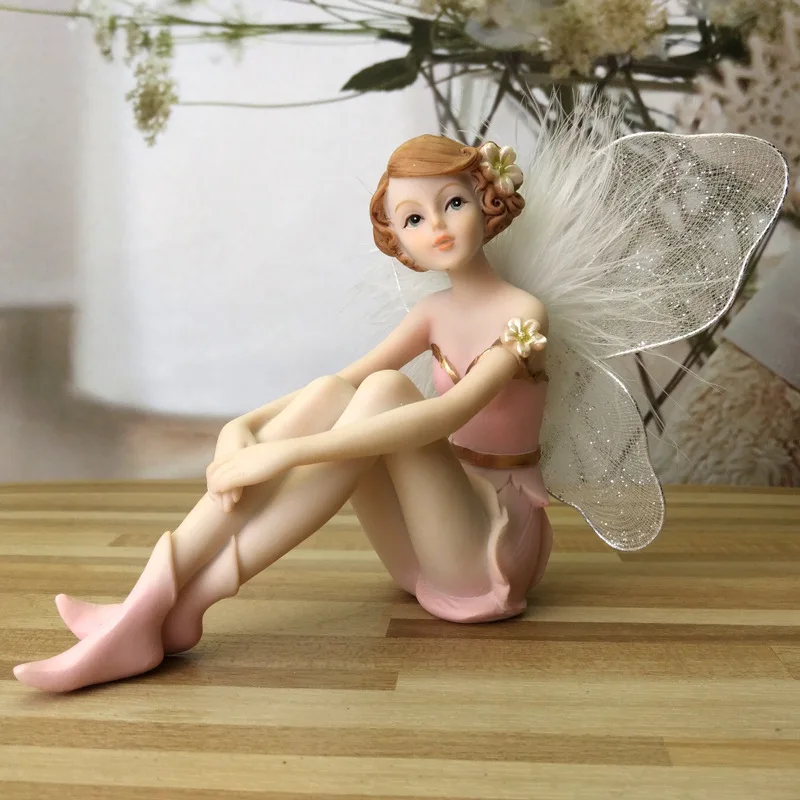 Розовый Ангел Декор женский друг день рождения Подарочное свадебное украшение аксессуары для дома