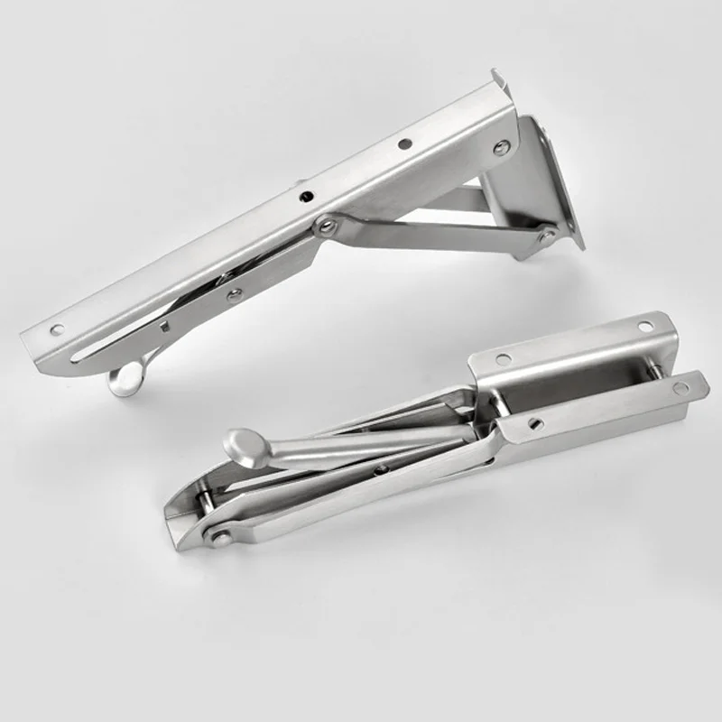 2x Складная скамейка из нержавеющей стали штатив кронштейн книжный шкаф полка