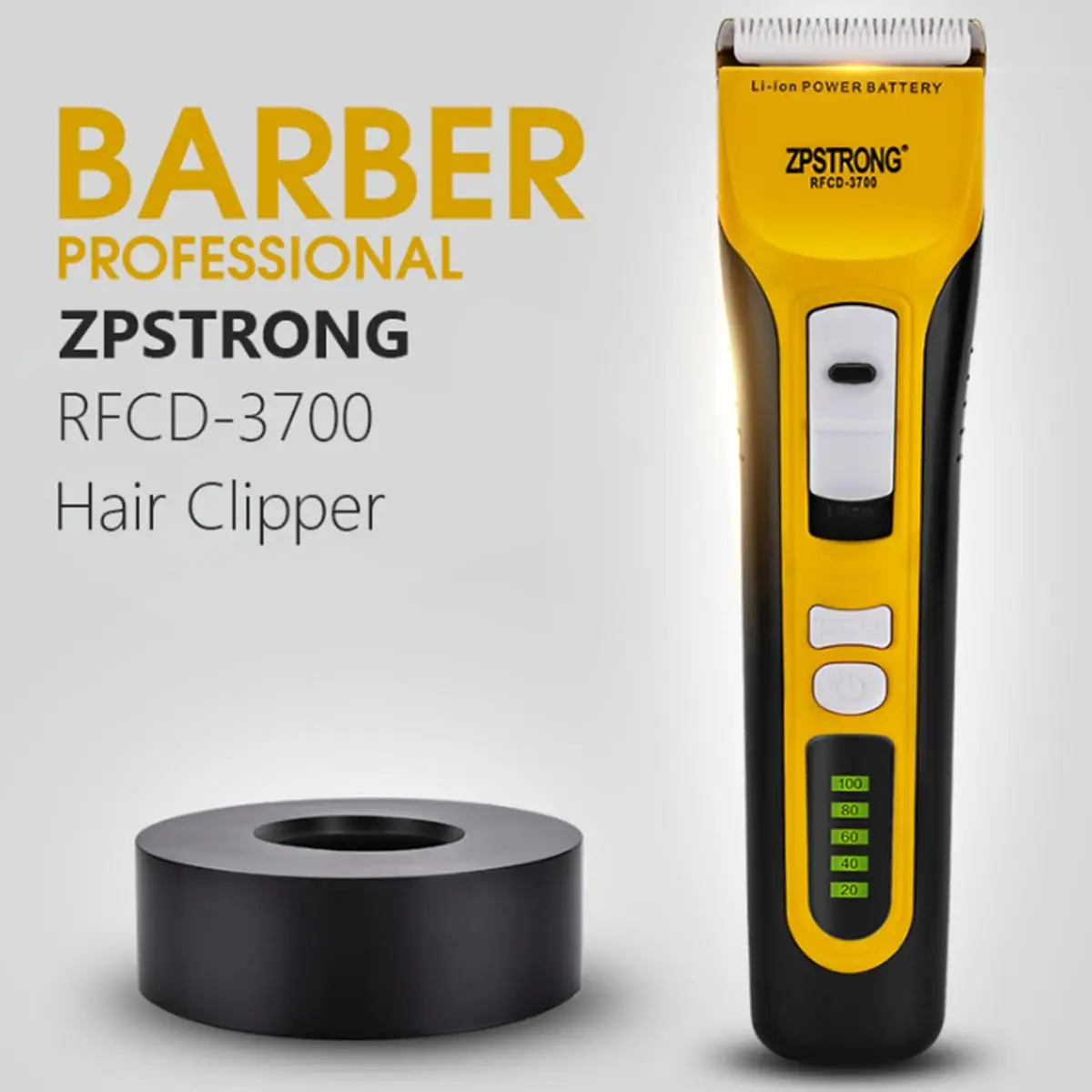 

Professional LED Digital Hair Trimmer Rechargeable Electric Hair Clipper Men's Cordless Haircut Hair Clipper