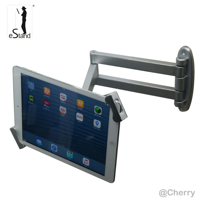 tablet articulating security wall mount display locking support for Samsung Galaxy Tab/ Surface
