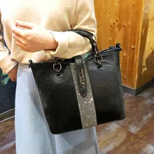 Horse Hair Rhinestone Woman Handbag Genuine Leather Totes Diamond Shoulder Bag Anti-theft Lock Buckle Winter Fur Bags New