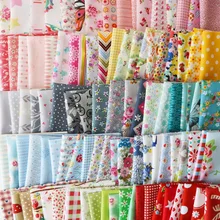 10 шт. смешанные хлопчатобумажные ткани с принтом Швейные стеганые ткани для лоскутного рукоделия ручная работа 25x25 см 12.5x.2.5cm
