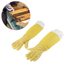 1 пара перчатки пчеловода пчеловодческий с вентилируемым пчеловодом пчеловода защитные длинные втулки инструменты пчеловода