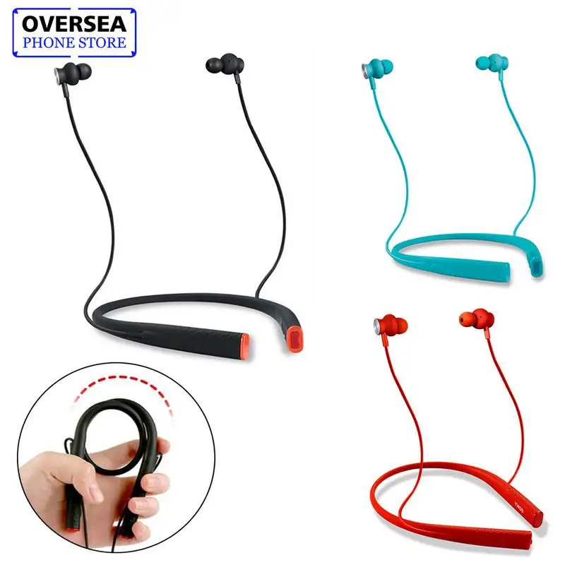 

Universal Wireless Bluetooth Headset Headphone Ultra Light Waterproof Neck Mounted Integrate Sports Mobile Phone Music Earphone