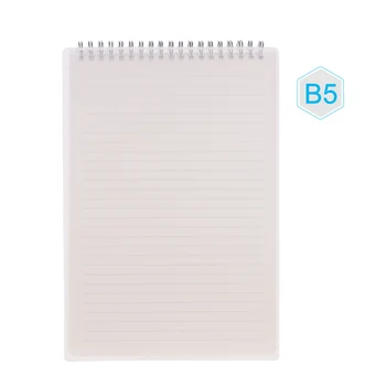 

Spiral Book Coil Notebook 8mm Lined Transparent PVC Cover for Sketch Diary Memo Simple Notebooks Office and School Stationary