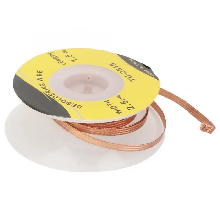 

Soldering tools 1.5m 2.5mm BGA Solder Wick Desoldering Braid Wire PCB Solder Remover Desoldering wick