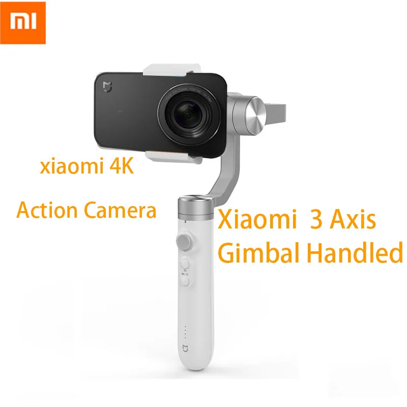 Xiaomi Mijia 3 х осевой ручной шарнирный стабилизатор 5000 мАч батарея для Экшн камера и