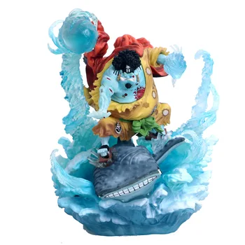 

21cm One Piece War damage Jinbe PVC Action Figures toys One Piece japan Anime figure Toys For Kids children Christmas Gifts