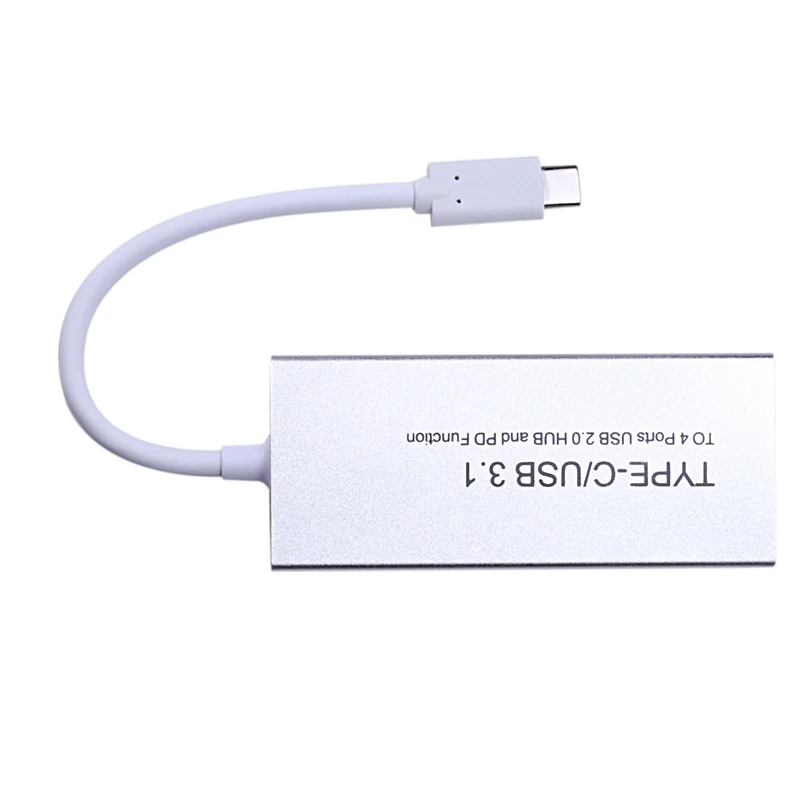 

USB Type C/USB 3.1 To 4 Ports USB 2.0 Hub With Pd Function Splitter Charge Cable Adapter For 2018 Macbook Air/Pro 13/15
