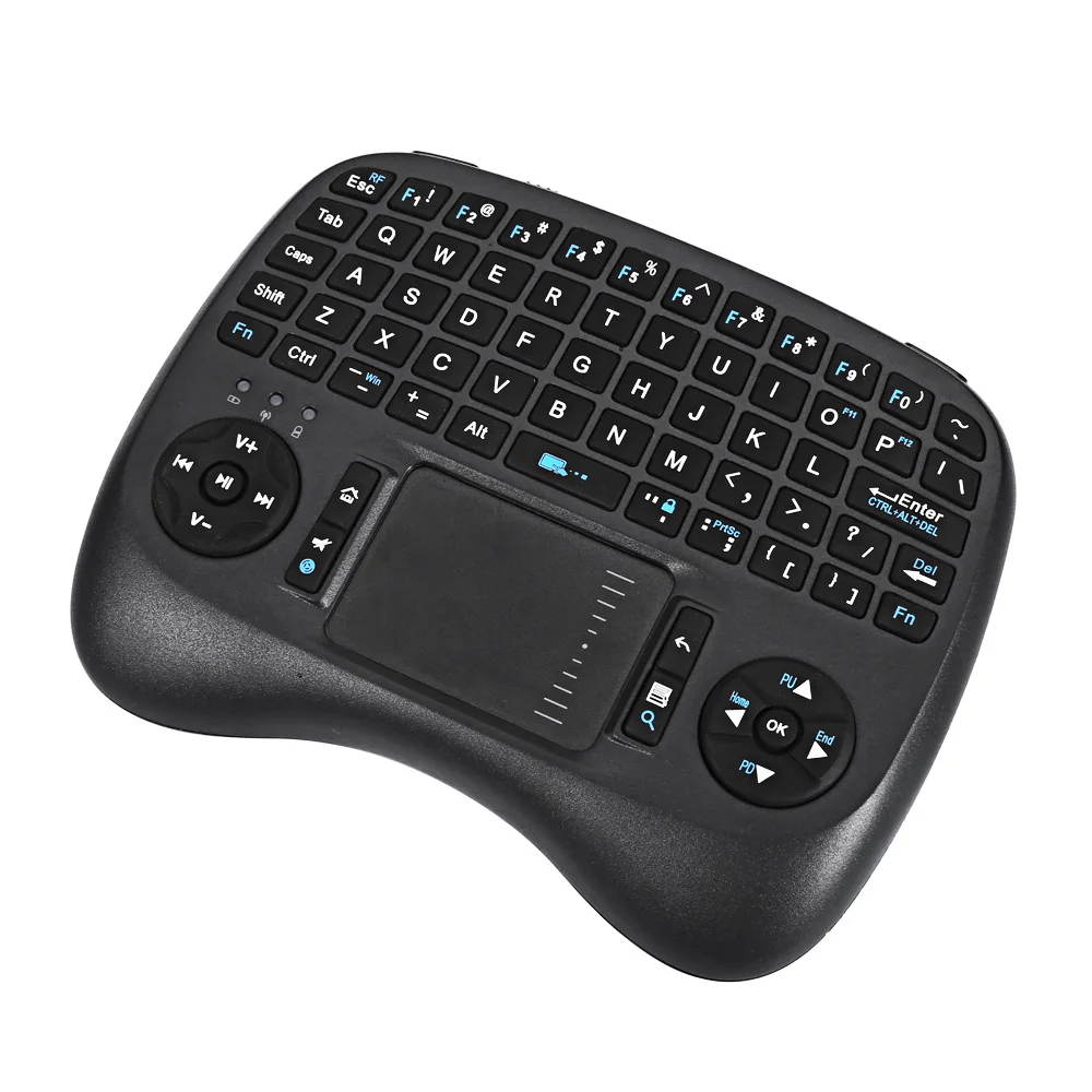 IPazzPort KP 810 21 T 2 4 ГГц мини Беспроводной QWERTY клавиатура с подсветкой игровые