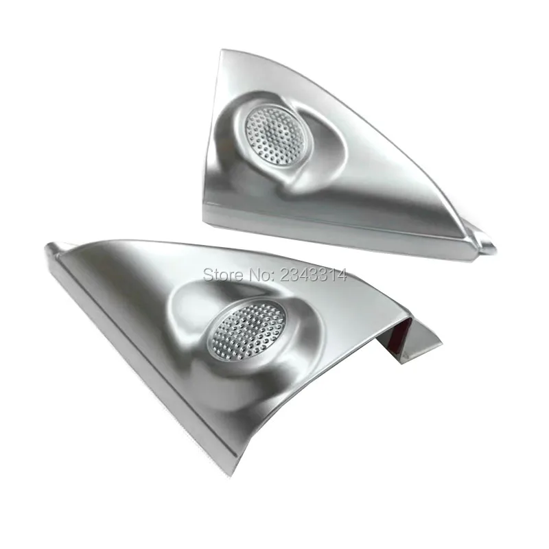 For Mitsubishi Outlander 2016-2017 2018 Front Car Styling ABS Chrome Internal Door Speaker Tweeter Triangle Cover Accessorie | Автомобили