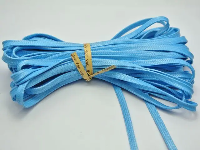 10 Meters FLAT Korean Waxed Cord Craft Lace String Thread 4mm