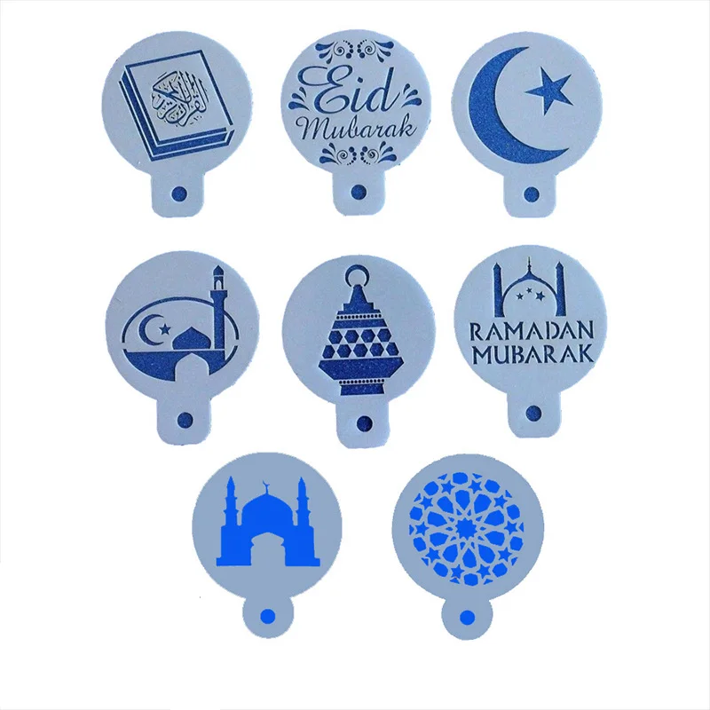 

Barista Stencils Coffee Printing Flower Model Garland Mold Cafe Accessories Kitchen Gadgets Cake Decorating Tools