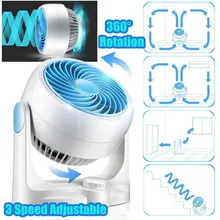 Warmtoo 360 Вращающийся вентилятор Циркуляции Воздуха бесшумный Настольный Вентилятор Кулер атмосферная конвекционная вентиляция Электрический вентилятор для дома и офиса