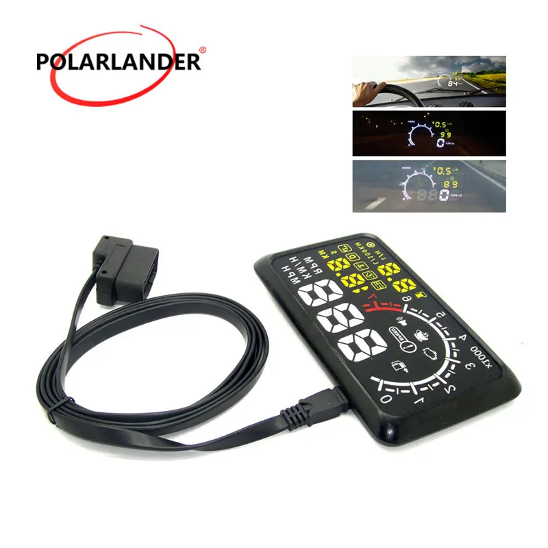 Bluetooth HUD аварийная система лобовое стекло проект автомобиля детектор OBD интерфейс