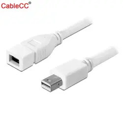 Cablecc-Cable de extensión macho Mini Displayport, macho Mini DP a hembra, 1,8 M