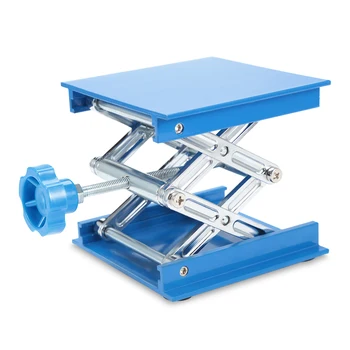 

Aluminum Oxidation Lifting Platform Lab Jack With The Knob Adjustable Height Jack Scissor Stand Rack Laboratory Lab-Lift Lifting