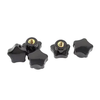 

5Pcs M8 Female Thread 32mm Star Head Clamping Nuts Knob Grip Handle