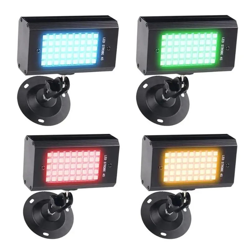 

Mini 45LED Strobe Stage Light USB Sound Activated Disco KTV Party Projector